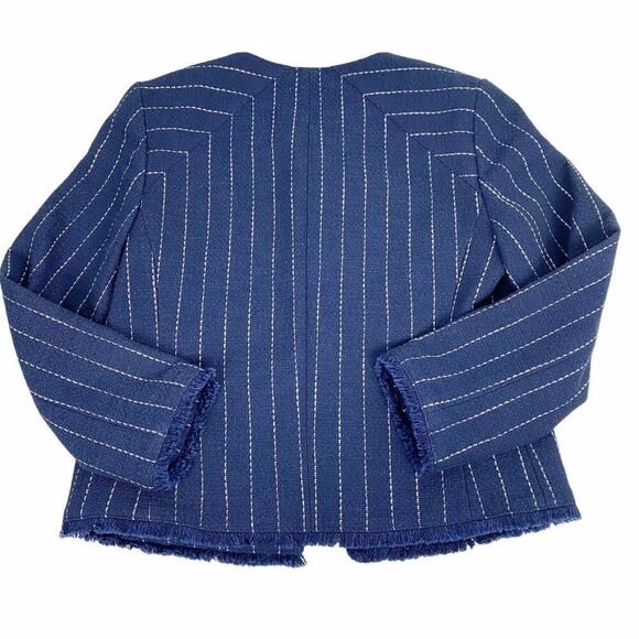 Banana Republic Boucle Textured Open Front Jacket size 6  NEW - Picture 4 of 11